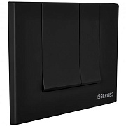 Кнопка для инсталляции BERGES NOVUM S5 soft touch чёрная
