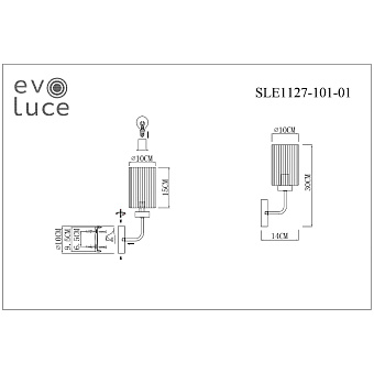 Бра Evoluce TILDA SLE1127-101-01 40Вт E14