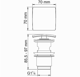 Донный клапан WASSERKRAFT A164