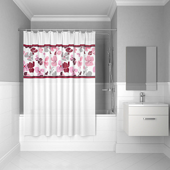 Шторка для ванной IDDIS Promo P23PV11i11 180х180см белый