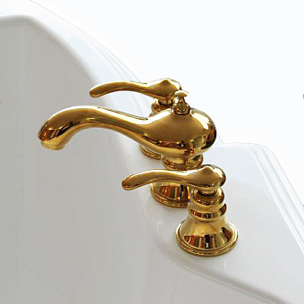 Смеситель для раковины RADOMIR Аладдин-3 1-27-3-0-0-604 золотой