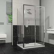 Угловое ограждение RGW Classic 04094549-011 CL-45 185х90см стекло прозрачное