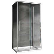Угловое ограждение Abber Schwarzer Diamant AG30170H-S100-S100 195х100см стекло прозрачное