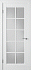 Межкомнатная дверь Владимирская фабрика дверей Stockholm Glanta Polar White Cloud Эмаль 900х2000мм остеклённая