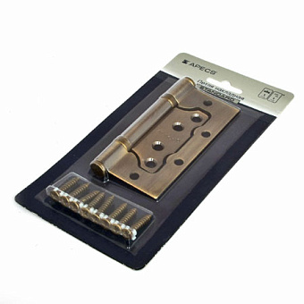 Петля карточная APECS B2-Steel-AB 100х75мм бронза