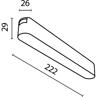 Магнитный трековый светильник Maytoni Basis TR080-1-12W3K-B 12Вт LED чёрный