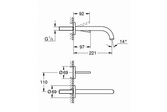 Смеситель для раковины GROHE Atrio New Joy 19918003 хром