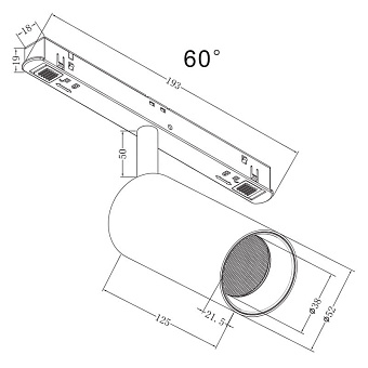 Магнитный трековый светильник Maytoni Focus LED TR032-2-12W4K-W-B 12Вт LED чёрный