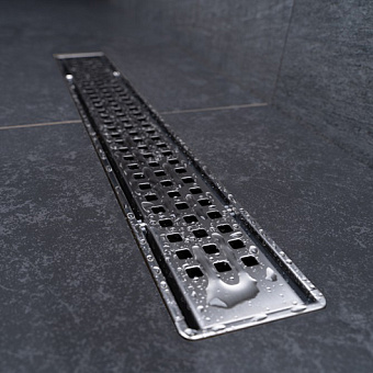 Душевой лоток Pestan 13702516 59,6х12см горизонтальный сток с решёткой и опорами