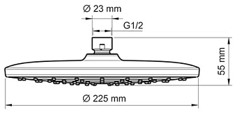 Душевая система WASSERKRAFT Elbe A16777 чёрный