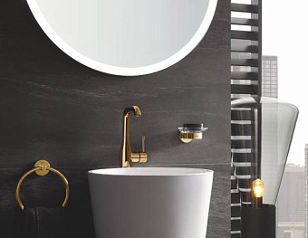 Полотенцедержатель GROHE Essentials 40365GL1 золото 18см