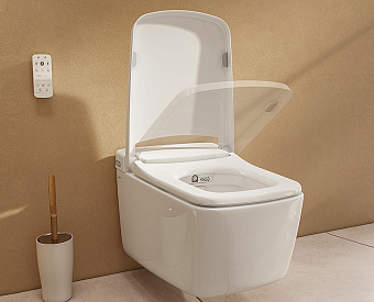 Унитаз подвесной VITRA V-Care 7231B403-6216 безободковый с микролифтом