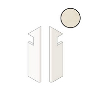 Плитка для ступеней Atlas Concord Италия Prism A5SL Cotton Battiscopa Sag.Dx 7,2х30см 0,259кв.м. сатинированная