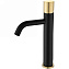 Смеситель для раковины Boheme Stick 122-BG.2 золотой/чёрный