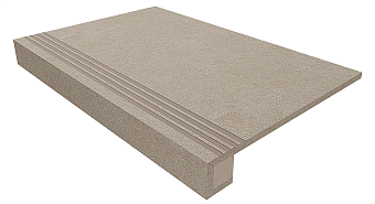 Плитка для ступеней ESTIMA Luna Set/Steptrade/LN01_NS/33x120/Riser/LN01_NS/14,5x12 Beige 120х33смкв.м. неполированная