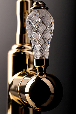 Смеситель для ванны Boheme Crystal 283-CRST золотой