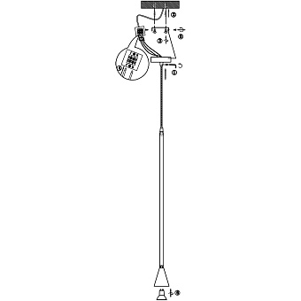 Светильник подвесной Maytoni Arrow P064PL-01B 40Вт GU10