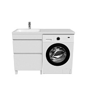 Тумба с раковиной IDDIS Optima Home OPH12LBi95K 48х120х89см