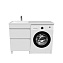 Тумба с раковиной IDDIS Optima Home OPH12LBi95K 48х120х89см