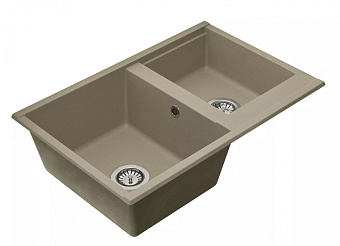 Мойка кухонная Акватон Делия 1A723132DE250 78х52см серый