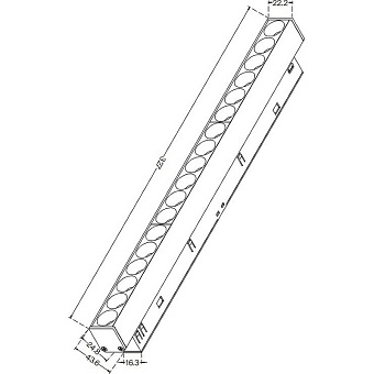 Магнитный трековый светильник Maytoni Points TR031-4-18W3K-S-DS-B 18Вт LED чёрный