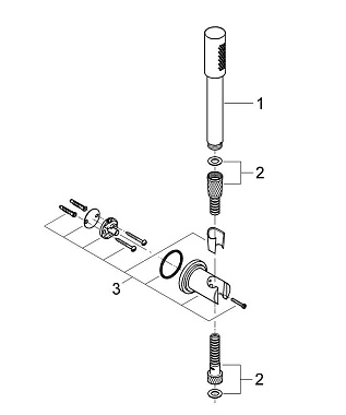 Душевой комплект GROHE Sena 28348000 хром