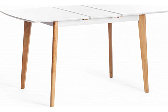 Кухонный стол раскладной AWENTA Claire 75х110х75см МДФ Natural/White