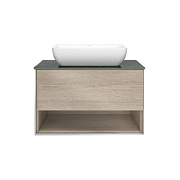 Тумба под раковину подвесная KERAMA MARAZZI Plaza Modern PLB.M.80.1\OAK.O 48х80х51,1см