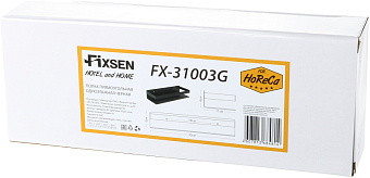 Полка в ванную прямоугольная FIXSEN Hotel FX-31003G 1-ярусная 11х30см чёрный