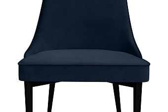 Кухонный стул AERO 50х58х91см велюр/сталь Dark Blue