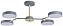 Люстра потолочная Lumion BRAD 5651/72CL 72Вт 4 лампочек LED