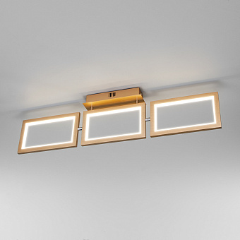 Светильник потолочный Eurosvet MAYA 90223/3 матовое золото 30Вт LED