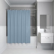 Шторка для ванной IDDIS Promo P09PE18i11 180х180см серый