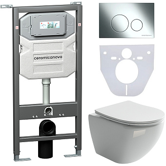Инсталляция с унитазом Ceramica Nova CN4002_1001CH_1000