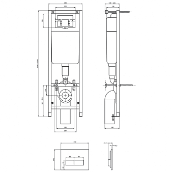 Инсталляция с унитазом IDEAL STANDARD CONNECT W880101