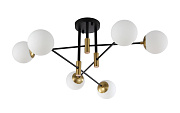 Люстра потолочная CRYSTAL LUX FIDEL FIDEL PL6 BLACK 360Вт 6 лампочек E27