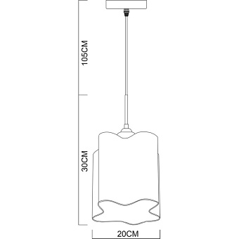 Светильник подвесной Arte Lamp SERENATA A3479SP-1CC 40Вт E27