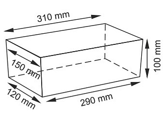 Корзина для белья WASSERKRAFT Lossa WB-120-S коричневый 4,7л