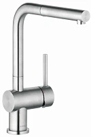 Смеситель для кухни KLUDI L Steel 45851F877 традиционный излив сталь