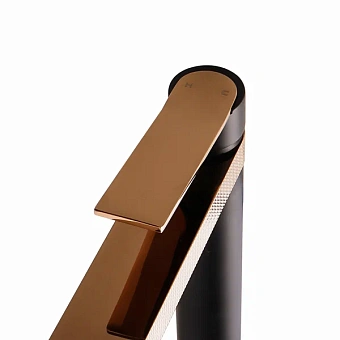 Смеситель для раковины Maxonor PL1083 Черный/Золотой