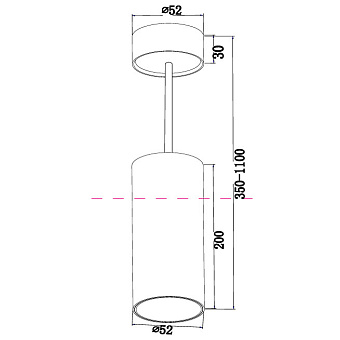 Светильник подвесной Maytoni FOCUS LED P071PL-L12B4K 12Вт LED