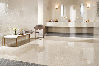Неполированный керамогранит Atlas Concord Италия MARVEL GEMS ATW5 Terrazzo Cream 60х60см 1,08кв.м.
