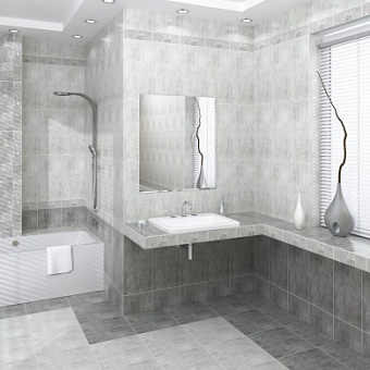 Напольная плитка BERYOZA CERAMICA Амалфи 219037 серый 41,8х41,8см 1,4кв.м.