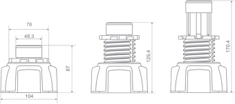 Ножки RADAWAY NB003-W1