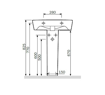 Пьедестал AM-PM Spirit 2.0 C704910WH