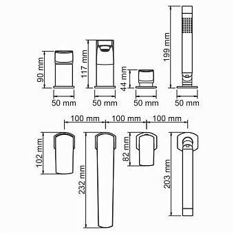 Смеситель для ванны WASSERKRAFT Salm 2755 хром