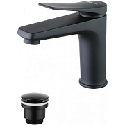 Смеситель для раковины LEMARK Bronx LM3706BL чёрный