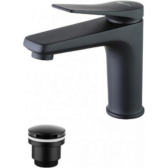 Смеситель для раковины LEMARK Bronx LM3706BL чёрный
