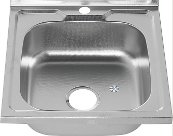 Мойка кухонная MELANA ДЕКОР 098 50х50см хром