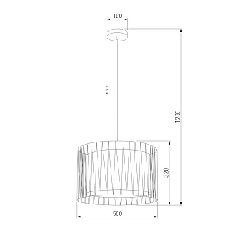 Светильник подвесной TK Lighting Harmony 1655 60Вт E27